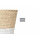 POT DE FLEURS CORDE 12,5X12CM BLANC NATUREL 