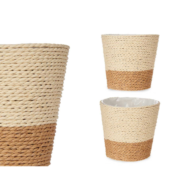 CESTA ALGHE 12,5CM MARRONE NATURALE