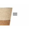 POT DE FLEURS CORDE 12,5X12CM MARRON NATUREL 