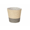 VASO CORDA 12,5CM CINZENTO NATURAL 