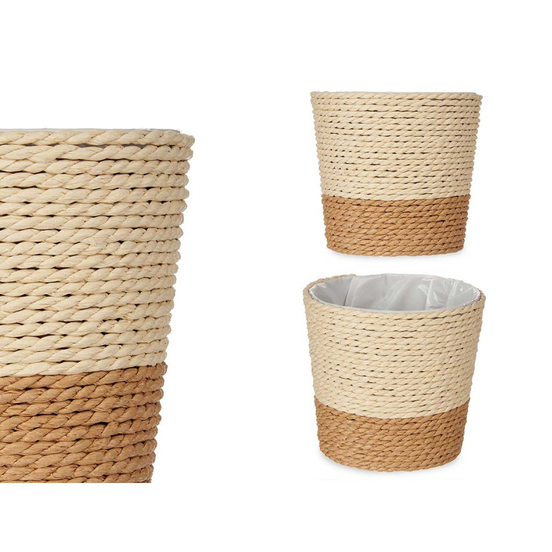CESTA ALGHE 10CM MARRONE NATURALE