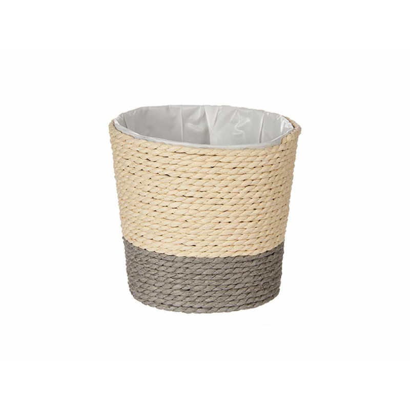 VASO CORDA 10CM CINZENTO NATURAL 