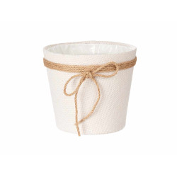 CESTA ALGHE CON LACCIO 18CM BIANCO