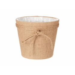 CESTA ALGHE CON LACCIO 18CM MARRONE