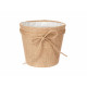 VASO TECIDO COM LAÇO 15X14CM CASTANHO  