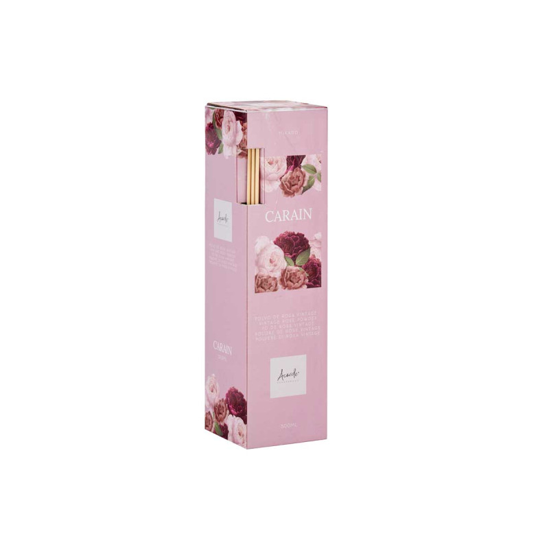 500ML VINTAGE ROSE POWDER DIFFUSER WITH STICKS  