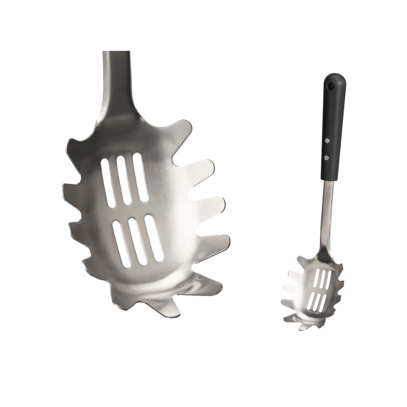 SPAGHETTI SPOON SOFT HANDLE MATT BLACK