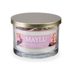 PURE LIME AND ORANGE BL CANDLE WITH GOLD LID