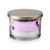 VELA VASO C TAPA DORADA ROSA POLVO DE ROSA VINTAG