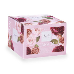 VELA VASO C TAPA DORADA ROSA POLVO DE ROSA VINTAG
