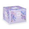 BOUGIE VERRE AC COUVERCLE DORE FLEUR D'AMBRE ET DE