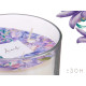 BOUGIE VERRE AC COUVERCLE DORE FLEUR D'AMBRE ET DE