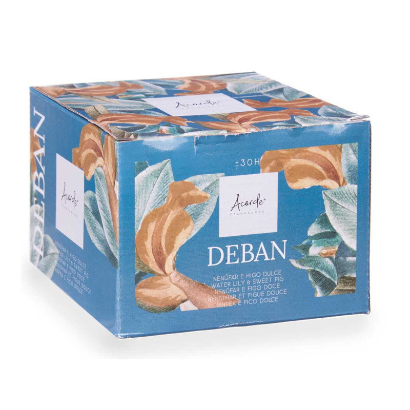 WATER LILY AND FIG CANDLE WITH GOLD LID