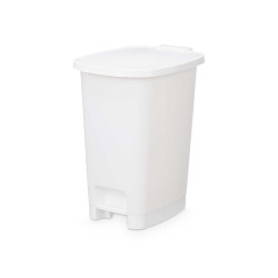 BALDE DO LIXO 10L PEDAL BRANCO