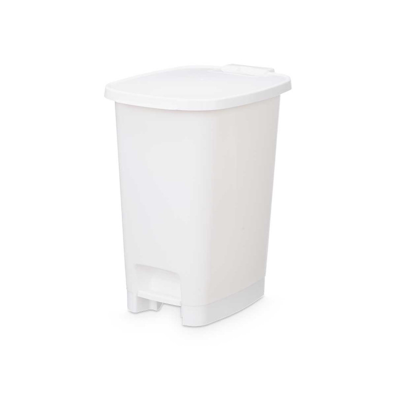 POUBELLE À PÉDALE 10L BLANCHE