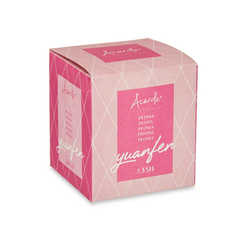BOUGIE VERRE 120GR PIVOINE