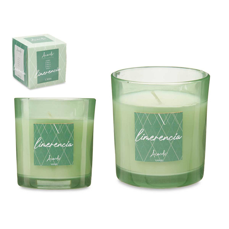 BOUGIE VERRE 120GR LOTUS