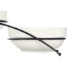 SET 3 350ML ROUND WHITE PORCELAIN BOWLS WITH STAND