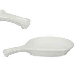 29CM WHITE PORCELAIN SPOON REST