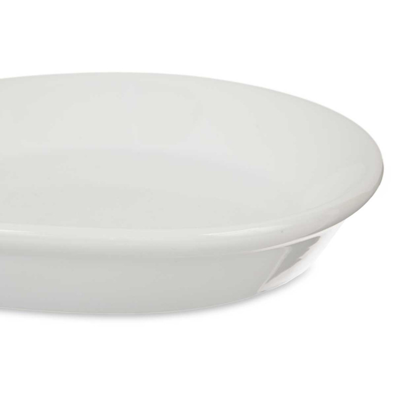 29CM WHITE PORCELAIN SPOON REST