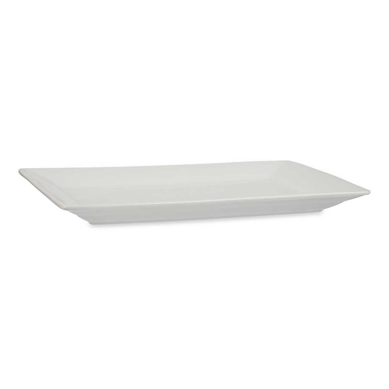 VASSOIO RETTANG PORCELLANA BIANCA 37CM