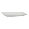 37CM RECTANGULAR WHITE PORCELAIN SERVING PLATE