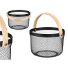 ROUNDED BASKET HANDLE BLACK
