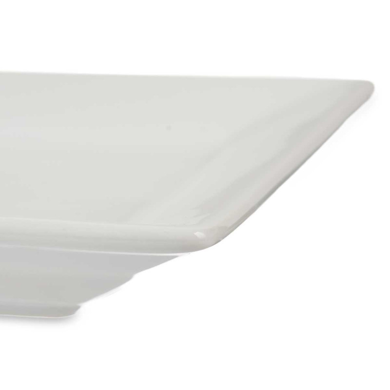 VASSOIO RETTANG PORCELLANA BIANCA 37CM