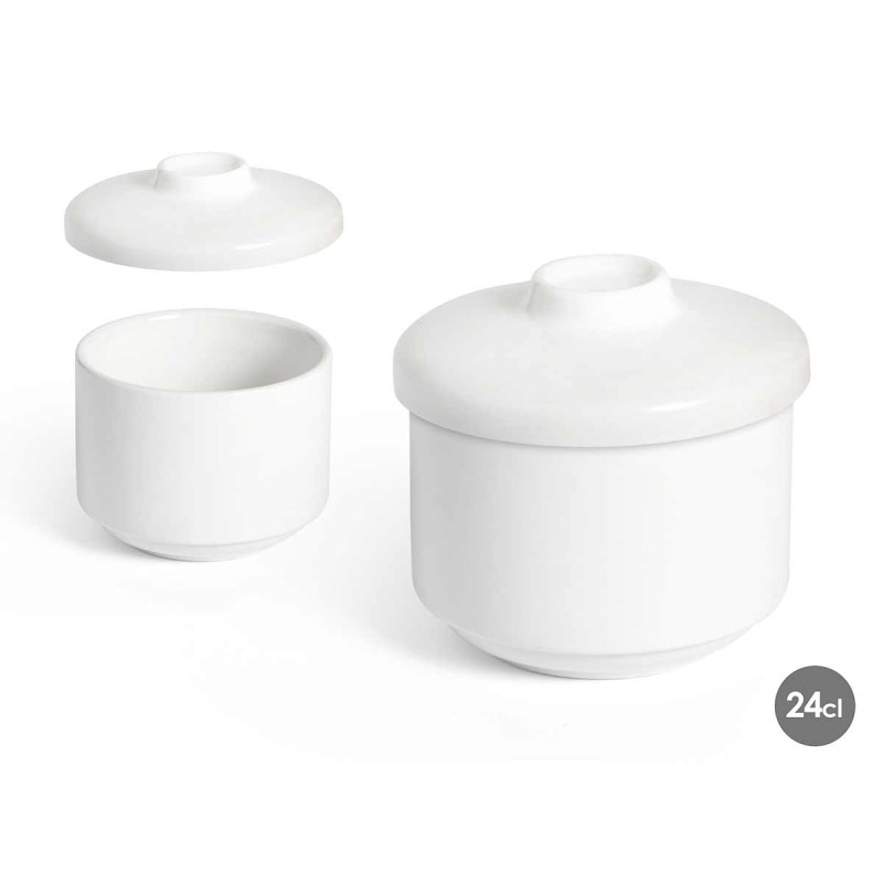 SUCRIER PORCELAINE BLANC 240ML