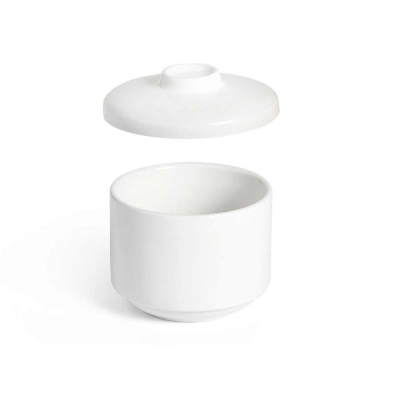 240ML WHITE PORCELAIN SUGAR BOX