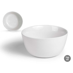 720ML ROUND WHITE PORCELAIN BOWL