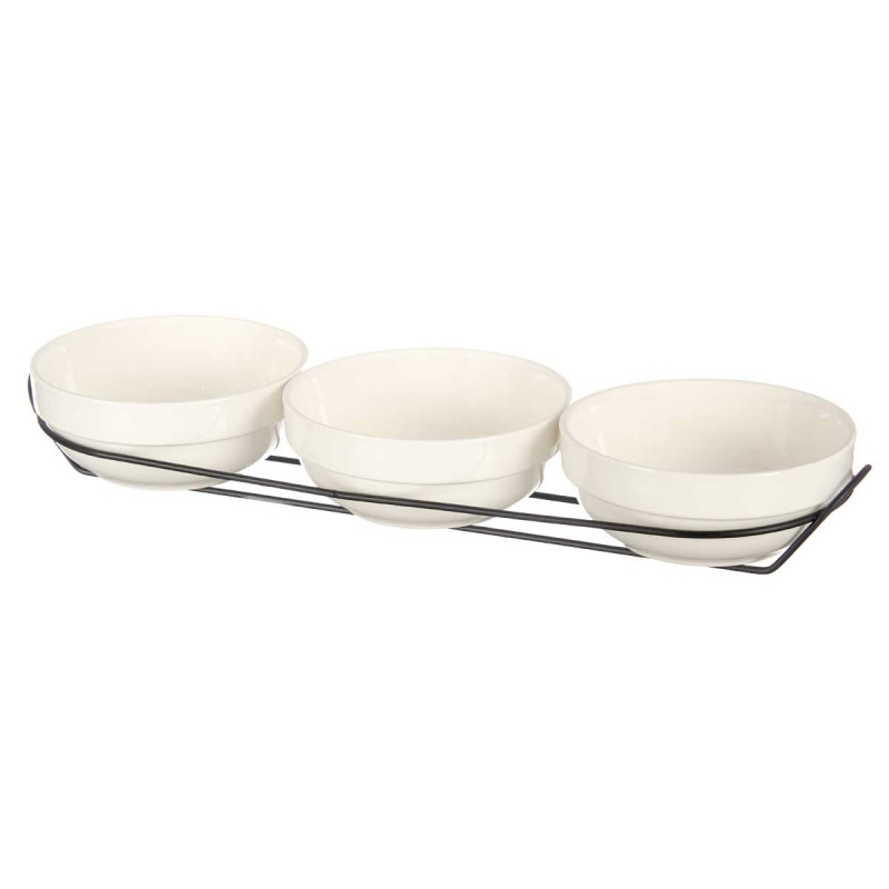 SET 3 CIOTOLE PORCEL BIANCA 350 ML SUPPORT