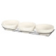 SET 3 CIOTOLE PORCEL BIANCA 350 ML SUPPORT