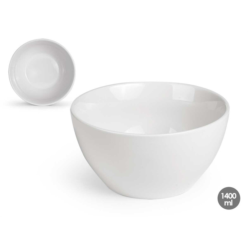 1400ML WHITE PORCELAIN BOWL
