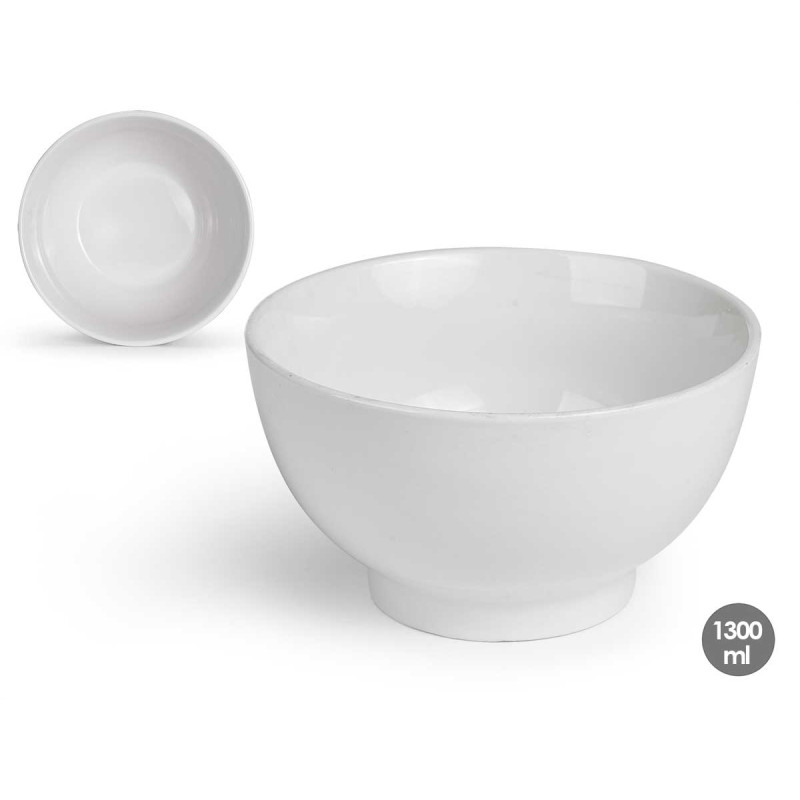 1300ML WHITE PORCELAIN BOWL