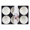 SET 6 10CM WHITE PORCELAIN APERITIF BOWL