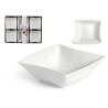 SET 6 12CM WHITE PORCELAIN APERITIF BOWL