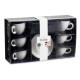 SET 6 TAZZE CAFFÈ PORCEL BIANCA PIATT 150ML