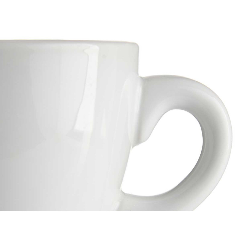 SET 6 TAZZE CAFFÈ PORCEL BIANCA PIATT 150ML