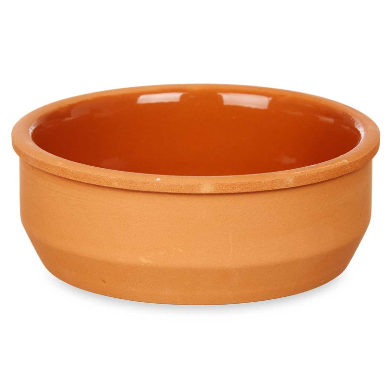 SET 6 CASSEROLES ARGILE 12 CM COULEUR MARRON