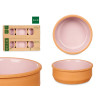 CONJ 6 CAÇAROLAS DE BARRO 12 CM ROSA