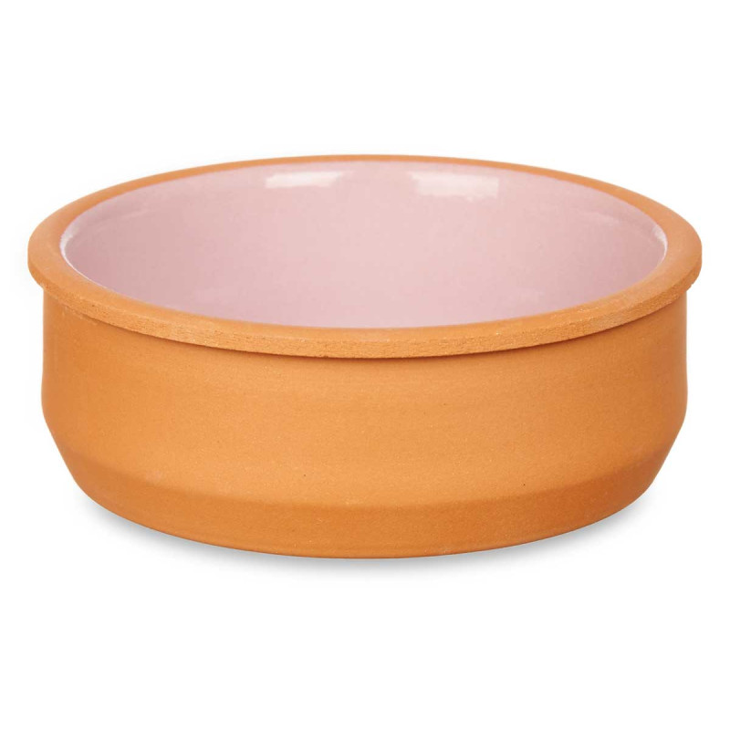 SET 6 CASSEROLES ARGILE 12 CM COULEUR ROSE