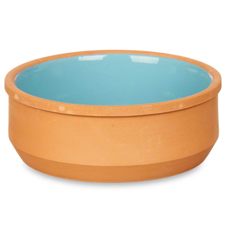 SET 6 CASSEROLES ARGILE 12 CM COULEUR BLEU