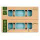 SET 6 CASSEROLES ARGILE 12 CM COULEUR BLEU