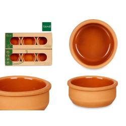 SET 6 CASSEROLES ARGILE 8 CM COULEUR MARRON
