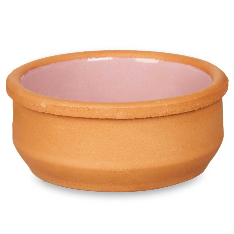 SET 6 CASSEROLES ARGILE 8 CM COULEUR ROSE