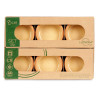 SET 6 CASSEROLES ARGILE 8 CM COULEUR MOUTARDE