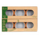 SET 6 CASSEROLES ARGILE 8 CM COULEUR GRIS