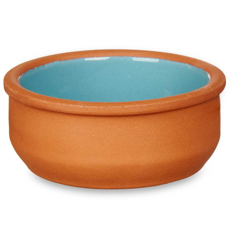 SET 6 CAZUELAS BARRO 8 CM COLOR AZUL