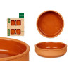 SET 6 16CM BROWN COLOURED CLAY POT